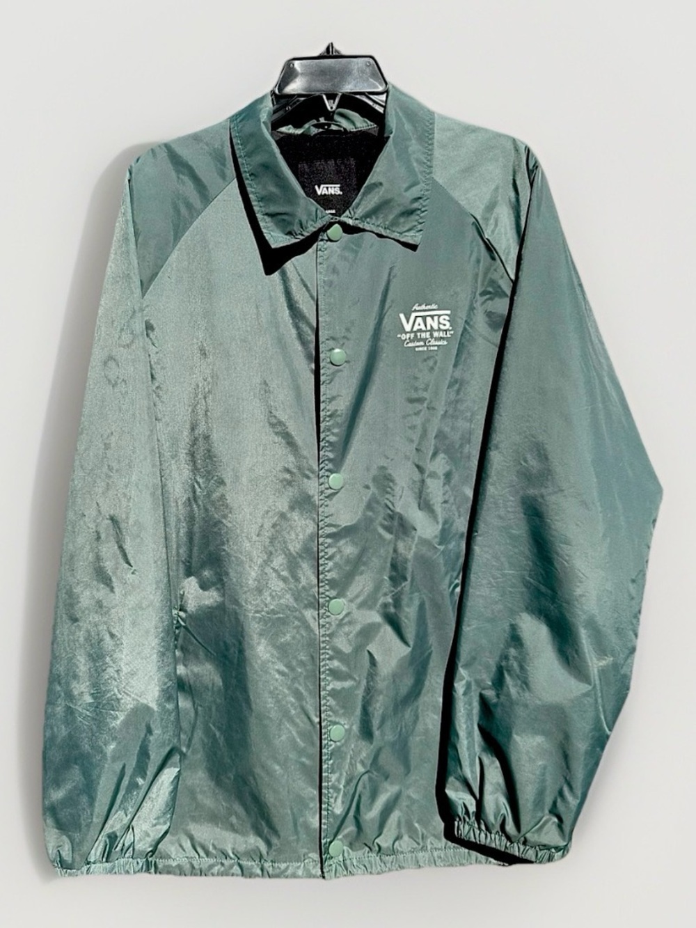 Vintage VANS Off The Wall Torrey Coaches Jacket in Teal Size L